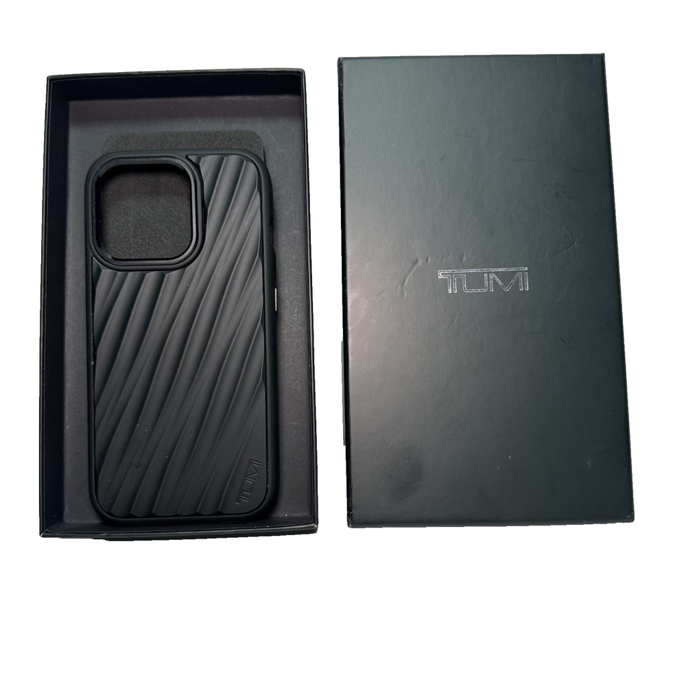 TUMI Snap-On Case for Apple iPhone 15 Pro Black Slim Raised Edge